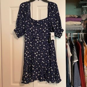 Trixxi Midnight Blue Floral Dress